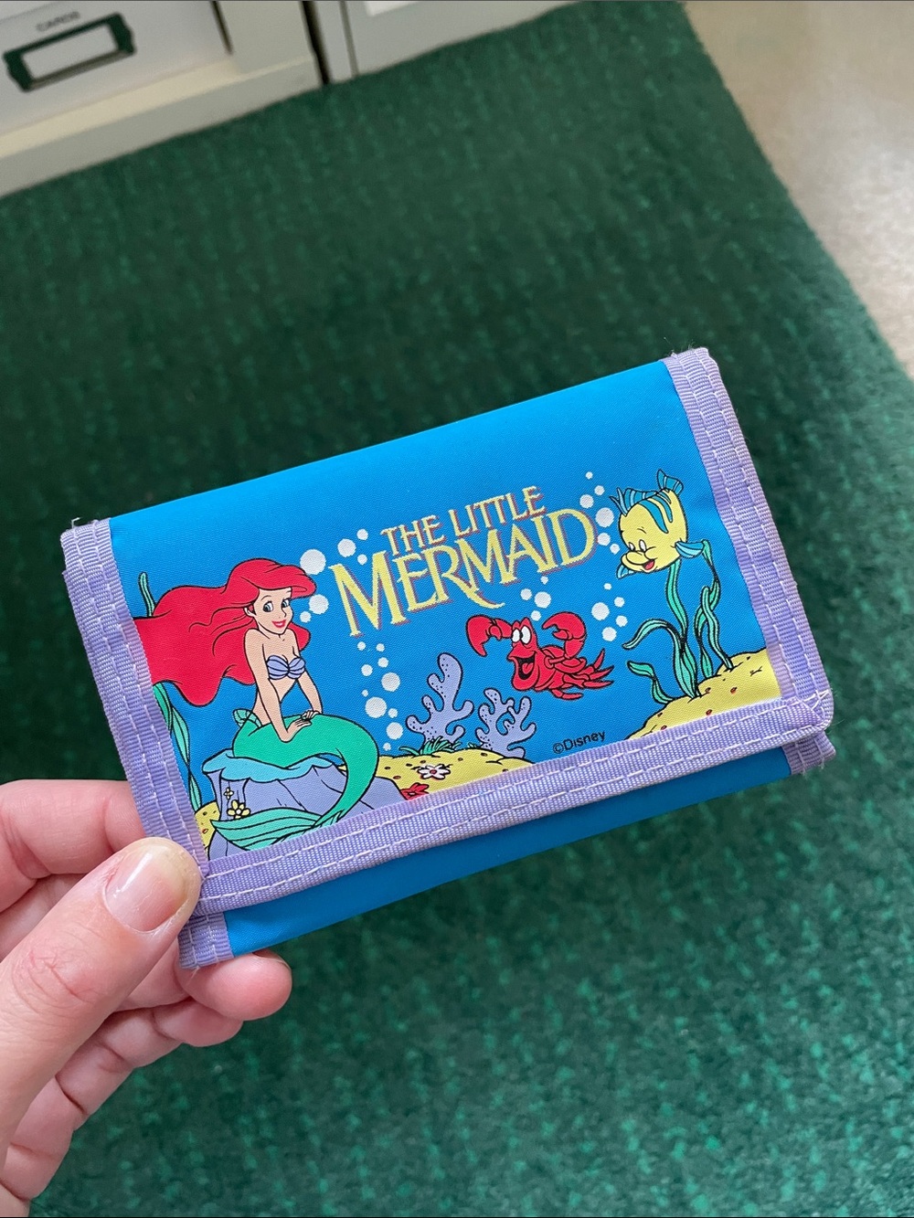 Vintage The Little Mermaid Wallet 1990